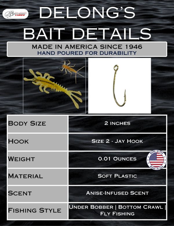 Pre-Rigged Mayfly Nymph (3 pack) - Image 3