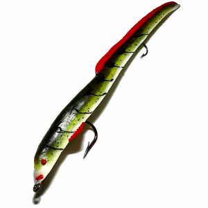 8" Kilr Eel Handmade USA Muskie Bass Pike Fishing Tackle Lure Jerk Bait Delong 