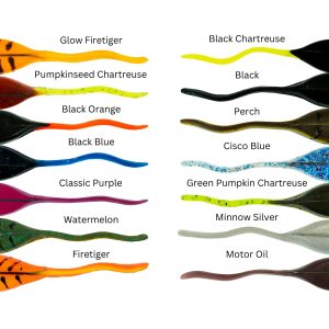 5.5" XL Tadpole Bass and Muskie Fishing Lure Color Options by DeLong Lures 🎣
