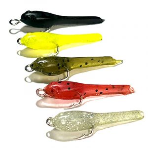 bluegill lures with double hooks molded in anise scented tadpole fishing lures