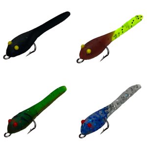 pre hooked tadpole fishing lures. crappie and bluegill bait 3 pack