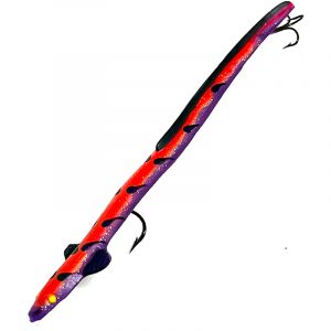 fishing lures with hooks molded in. pre rigged 5.5" eel. soft plastic fishing lure for bass