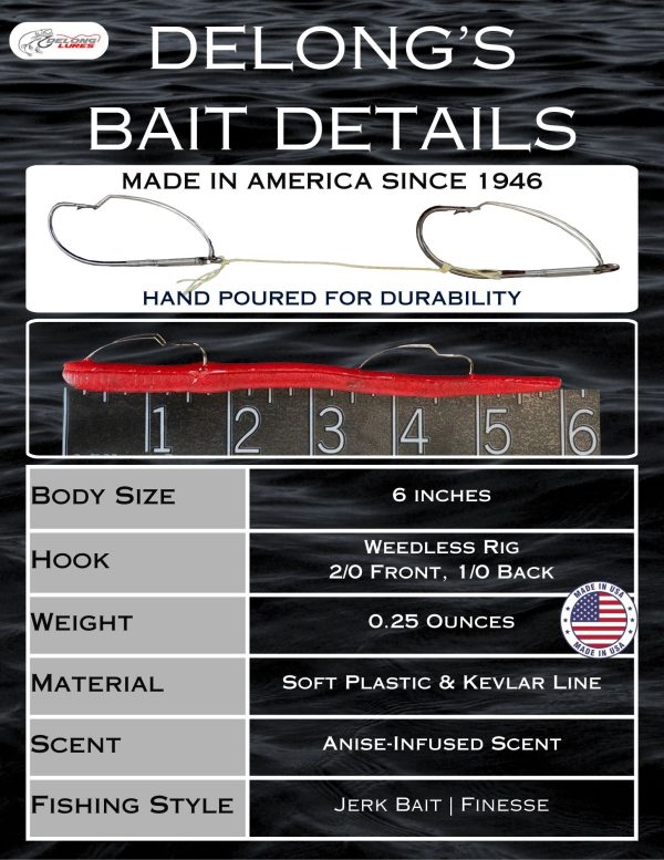 6" Weedless KILR Worm Value 5-Pack - Image 2