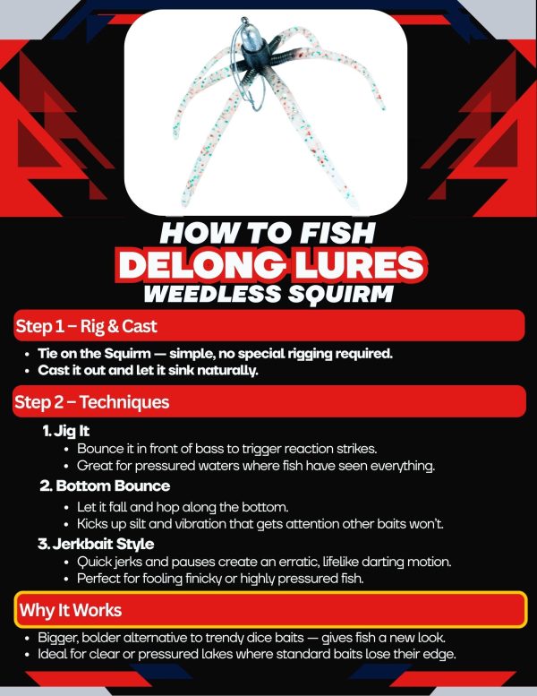 How to Fish the DeLong Squirm – Rigging, Retrieve, and Bass Jig Techniques
