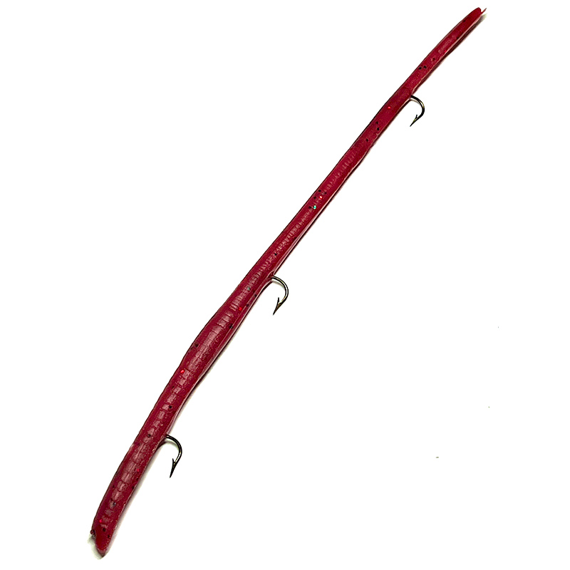 Delong Lures - 9 Fishing Lures Pre Rigged Worms for Largemouth