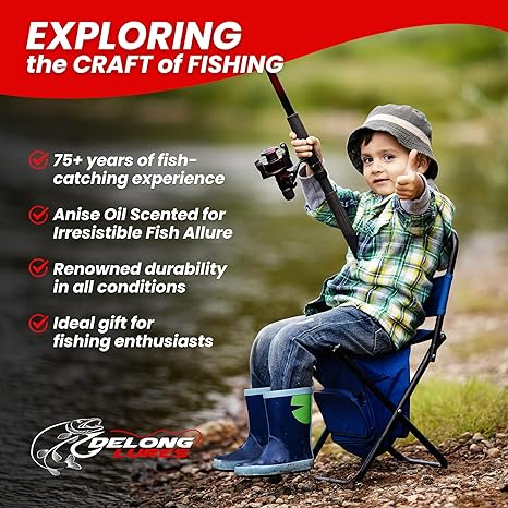 young boy fishing for bluegill and information about delong lures