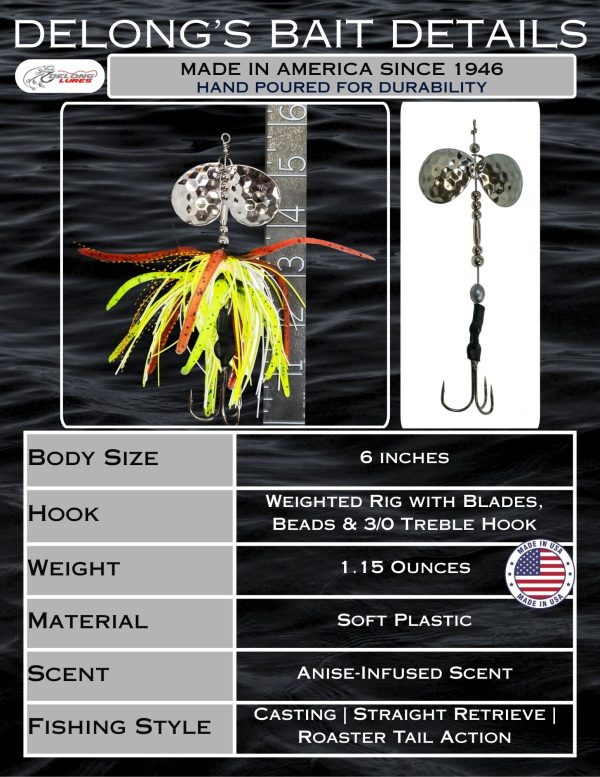 Bass Bucktails (large rooster tails) - Image 3