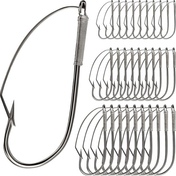 Weedless Wacky Rig Hooks - 100pack - Image 5