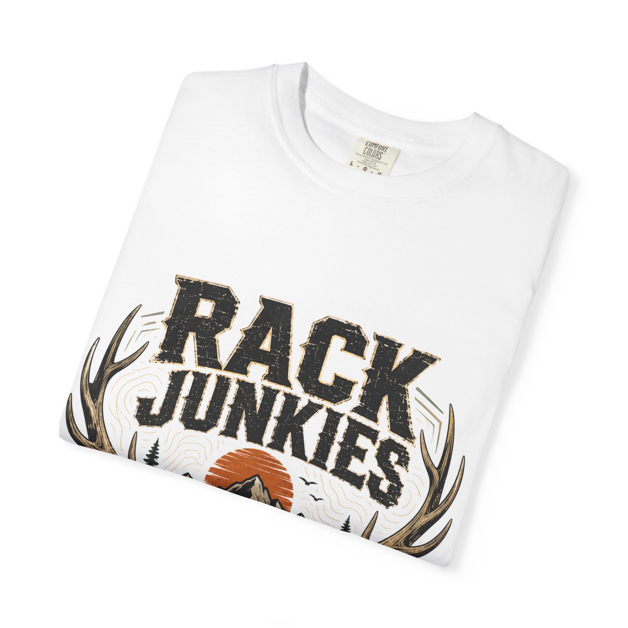 Rack Junkies Antlers Public Land T-Shirt | Hunting Outdoors Tee - Image 3